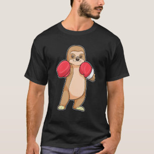 Sloth Boxer Boxing Gloves Sports T-Shirt