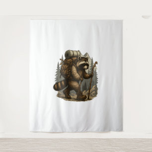 Sloth Camping Hiking Tapestry