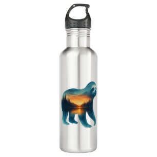 Sloth Camping Lover 710 Ml Water Bottle