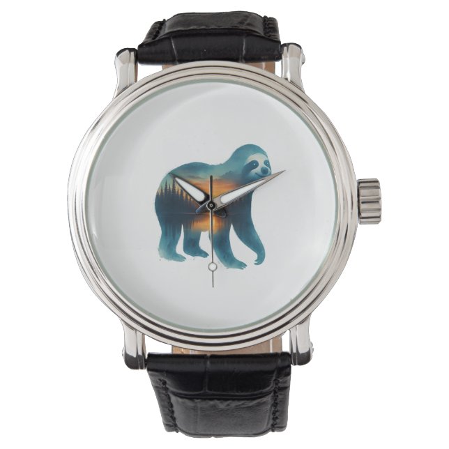 Sloth Camping Lover Watch (Front)