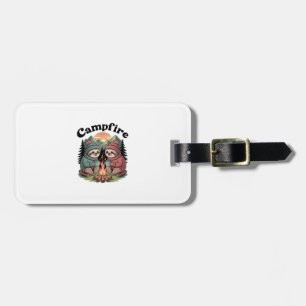 Sloth camping Team Official campfire Luggage Tag
