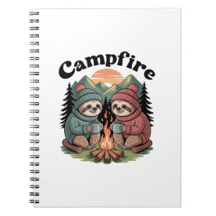 Sloth camping Team Official campfire Notebook