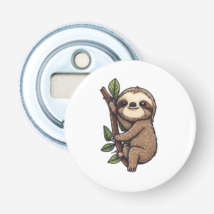 Sloth cartoon illustration bottle opener
