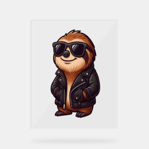 Sloth Chill Mood Acrylic Sign