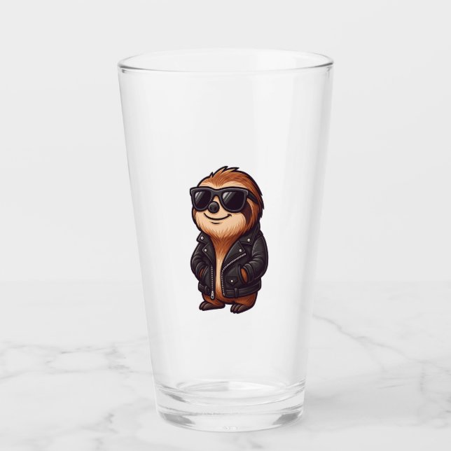 Sloth Chill Mood Glass (Front)