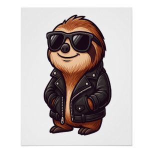 Sloth Chill Mood Poster