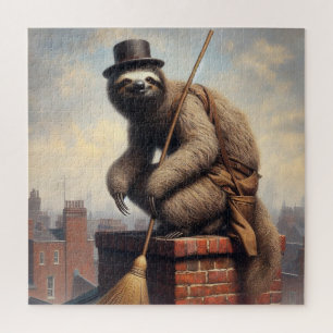 Sloth Chimney Sweep Jigsaw Puzzle