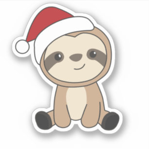 Sloth Christmas Snow Winter Animals Sloths Classic