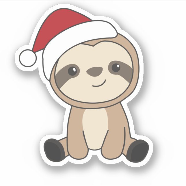 Sloth Christmas Snow Winter Animals Sloths Classic (Front)
