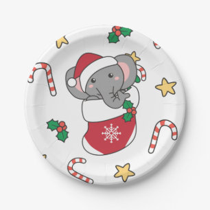Sloth Christmas Snow Winter Animals Sloths Classic Paper Plate