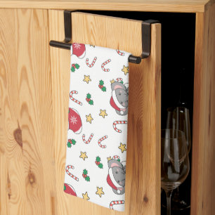 Sloth Christmas Snow Winter Animals Sloths Classic Tea Towel