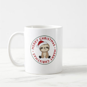Sloth Christmas Snow Winter Animals Sloths Coffee Mug
