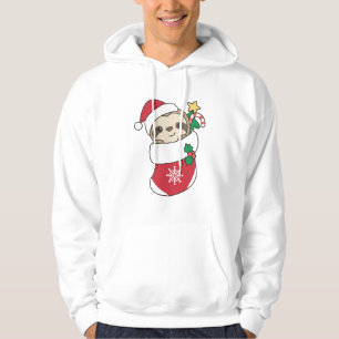 Sloth Christmas Snow Winter Animals Sloths Hoodie