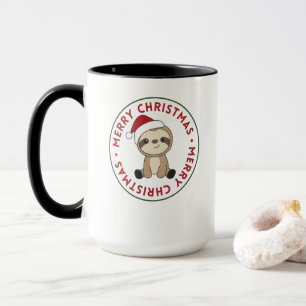 Sloth Christmas Snow Winter Animals Sloths Mug