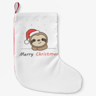 Sloth Christmas Snow Winter Animals Sloths Small Christmas Stocking
