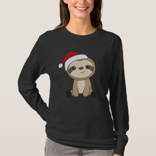 Sloth Christmas Snow Winter Animals Sloths T-Shirt