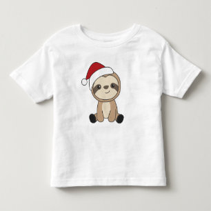 Sloth Christmas Snow Winter Animals Sloths Toddler T-Shirt