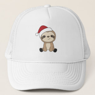 Sloth Christmas Snow Winter Animals Sloths Trucker Hat