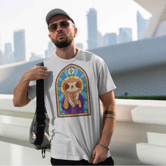 Sloth Church Stained Glass   T-Shirt (Creator Uploaded)