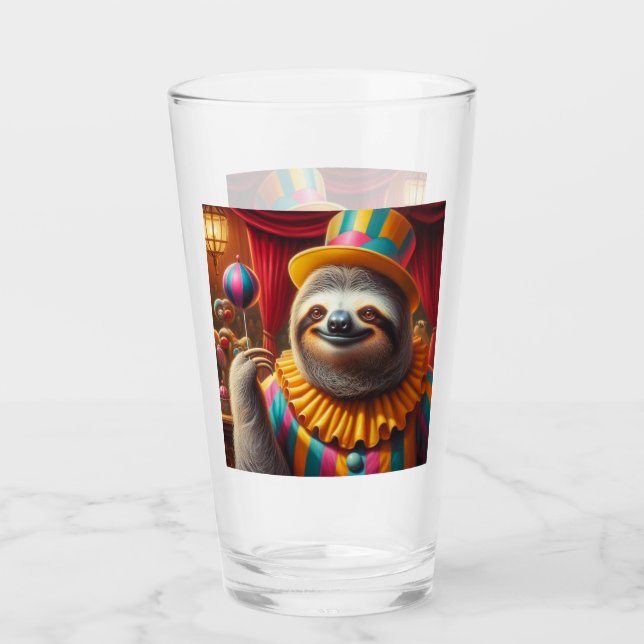 Sloth Clown Glass (Front)