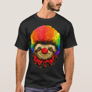 Sloth Clown Wildlife Sloth Forest Animal Circus  T-Shirt