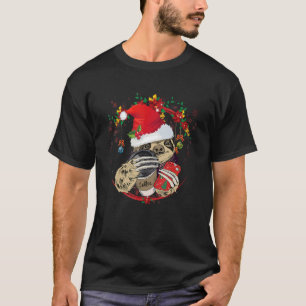 Sloth Coffee Merry Christmas Santa Claus Sloth Cof T-Shirt