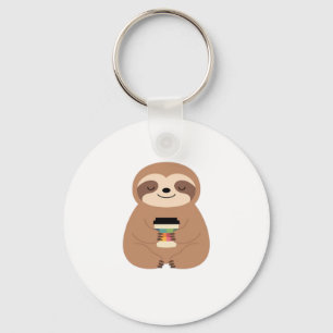 Sloth Coffee Time Classic T-Shirt Key Ring