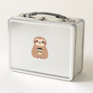 Sloth Coffee Time Classic T-Shirt Metal Lunch Box