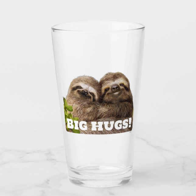 Sloth Couple Glass (Front)
