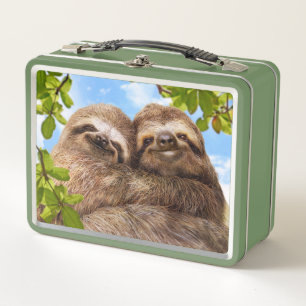 Sloth Couple Metal Lunch Box