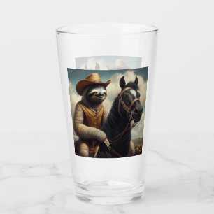 Sloth Cowboy Glass