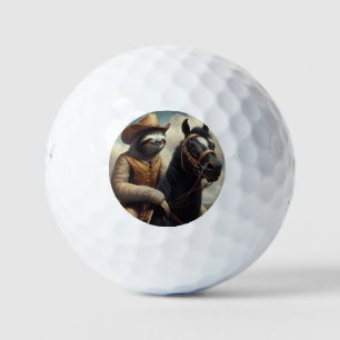 Sloth Cowboy Golf Balls