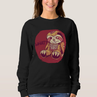 Sloth Creepy Horror Murderous Sloths What Sweatshirt