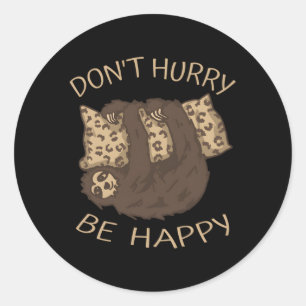 Sloth Cuddles Classic Round Sticker
