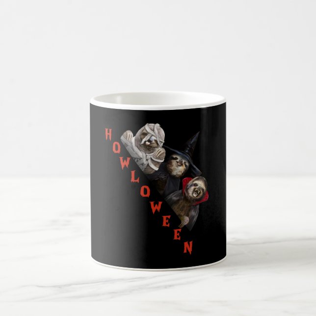 Sloth Custom Happy Halloween Shirt Sloth Graphic Coffee Mug (Center)