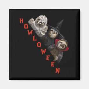 Sloth Custom Happy Halloween Shirt Sloth Graphic Magnet