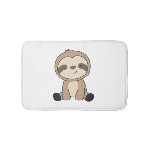 Sloth Cute Animals For Kids Funny Sloths Bath Mat
