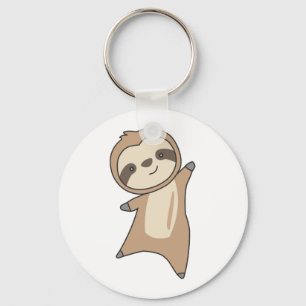 Sloth Cute Animals For Kids Funny Sloths Key Ring