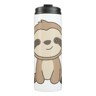 Sloth Cute Animals For Kids Funny Sloths Thermal Tumbler