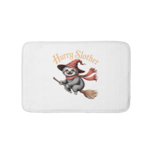 Sloth Cute Halloween Witch Funny Essential T-Shirt Bath Mat