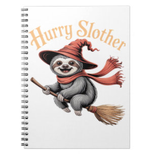 Sloth Cute Halloween Witch Funny Essential T-Shirt Notebook