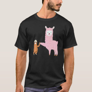 Sloth Cute Llama Best Friends Forever Animal T-Shirt