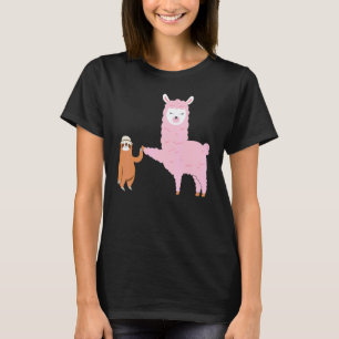 Sloth Cute Llama Best Friends Forever Animal T-Shirt