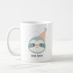 sloth, cute sloth, animal illustration coffee mug