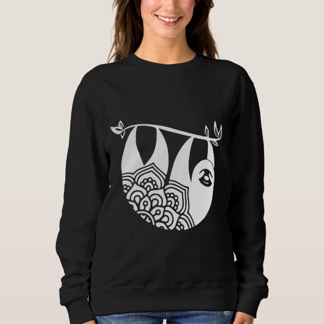 Sloth Cute Sloth Bella Canvas Sloth Sweatshirt (Front)