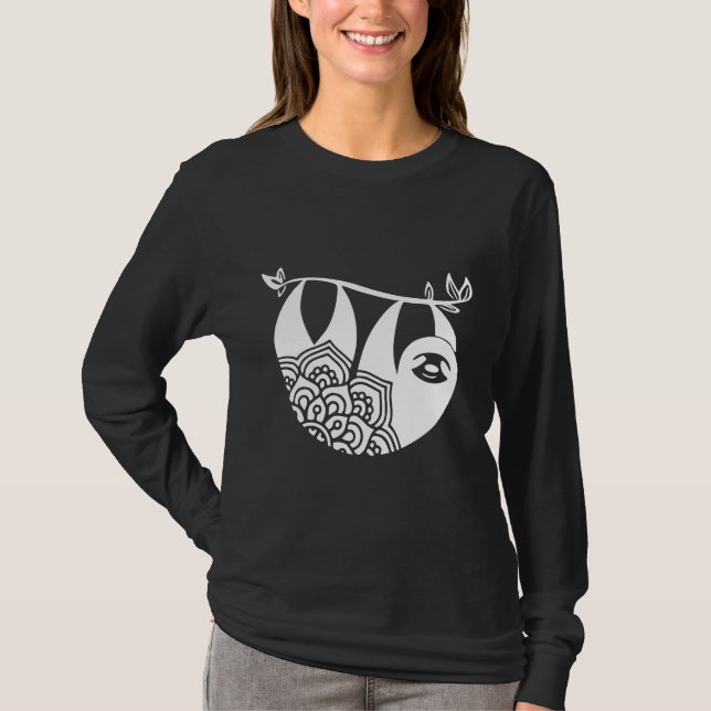 Sloth Cute Sloth Bella Canvas Sloth T-Shirt (Front)