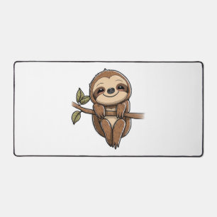 Sloth Cute Sloth Cute Cartoon  Desk Mat