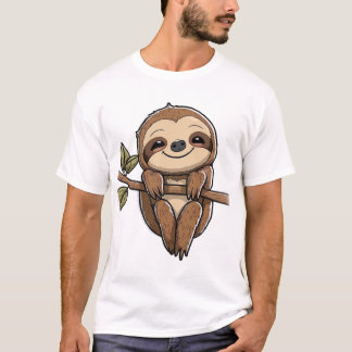 Sloth Cute Sloth Cute Cartoon T-Shirt