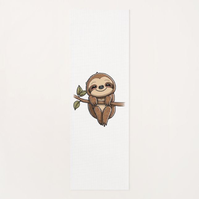 Sloth Cute Sloth Cute Cartoon  Yoga Mat (Front)