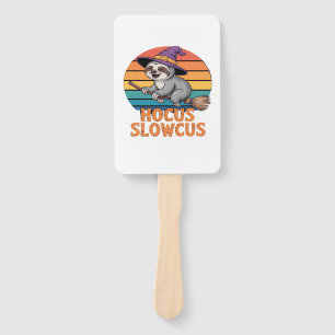 Sloth Cute Witch Funny Halloween Essential T-Shirt Hand Fan
